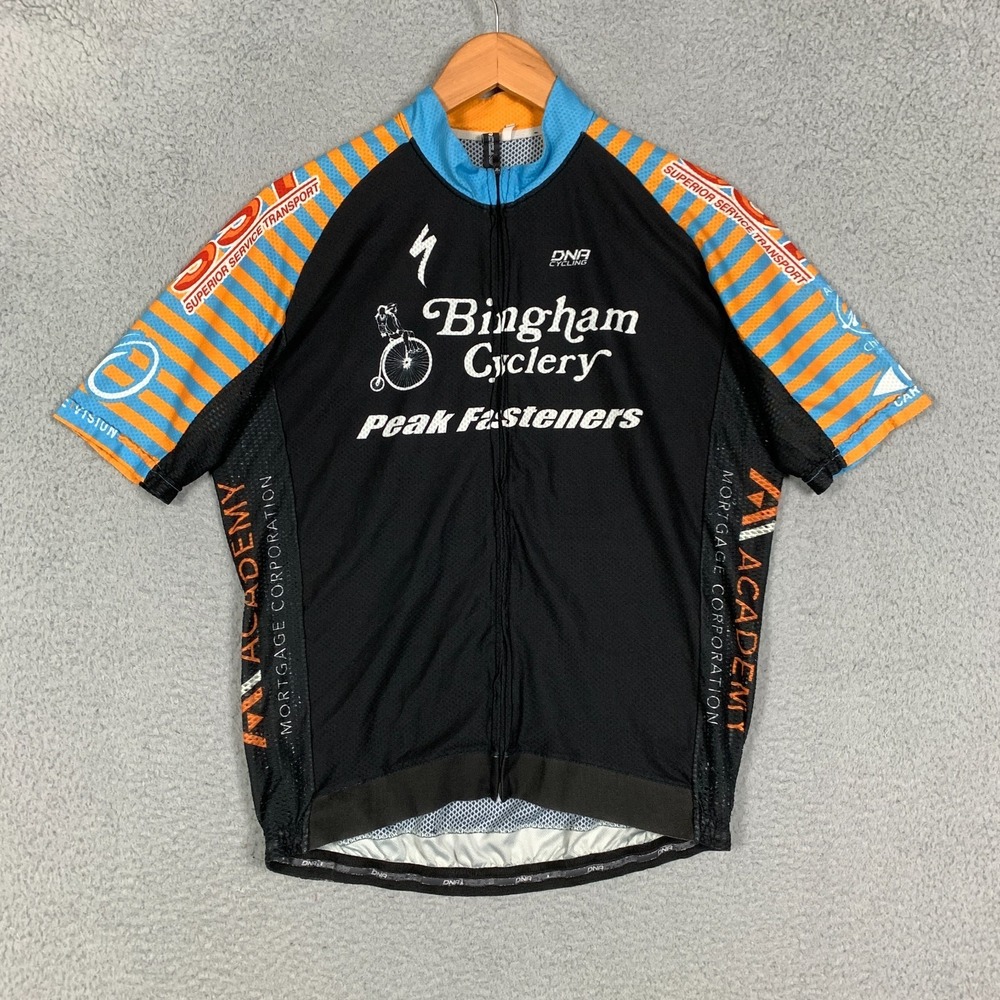 DNA Cycling‎ Jersey Men's XXL 2XL Black Bingham Specialized Short Sleeve